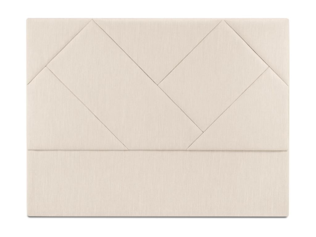 Lit en tissu beige, 180 x 8 x 120 cm