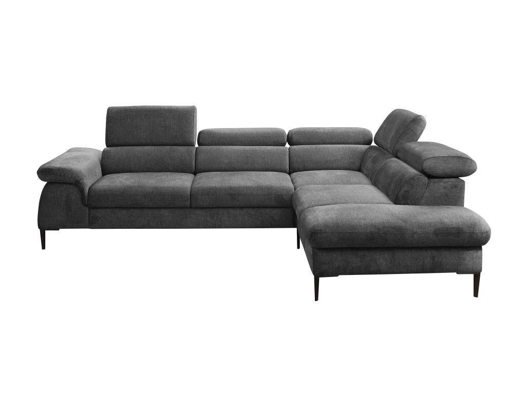 Canapé-lit en velours anthracite - dlz1766568477557