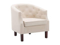 Fauteuil d'appoint en tissu beige