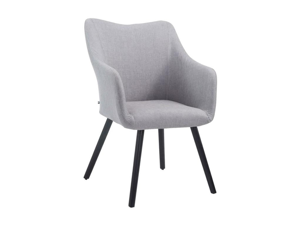 Chaise en tissu gris