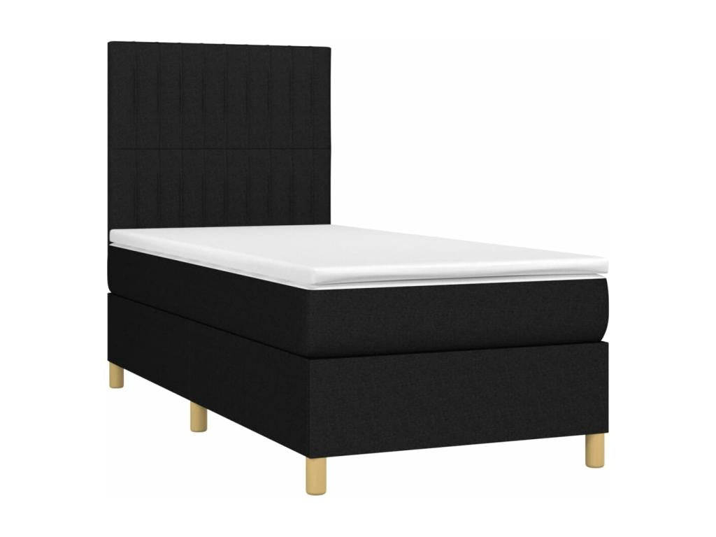 Matelas en tissu noir, 80 x 200 cm
