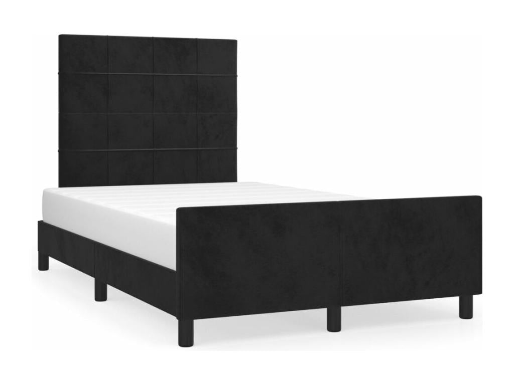 Matelas en velours noir, 120 x 190 cm