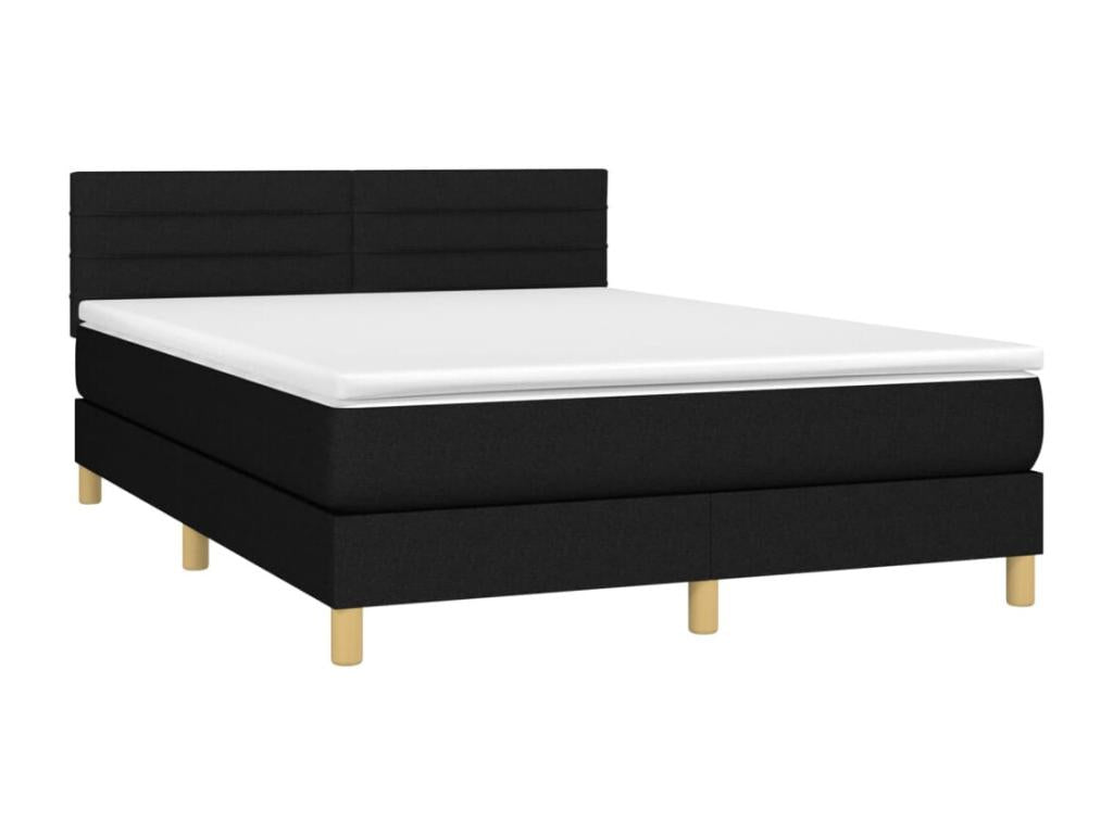Matelas en tissu noir, 140 x 190 cm - dlz1766568392653