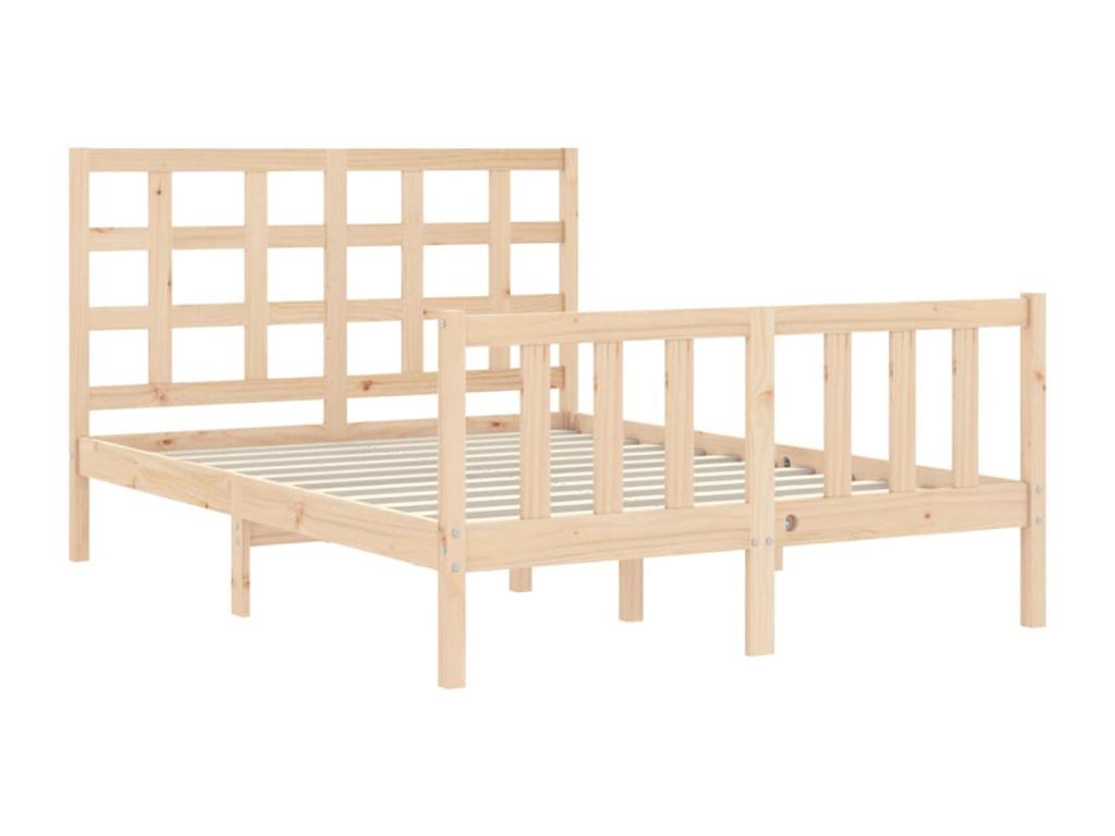 Matelas en bois de pin brun, 120 x 200 cm