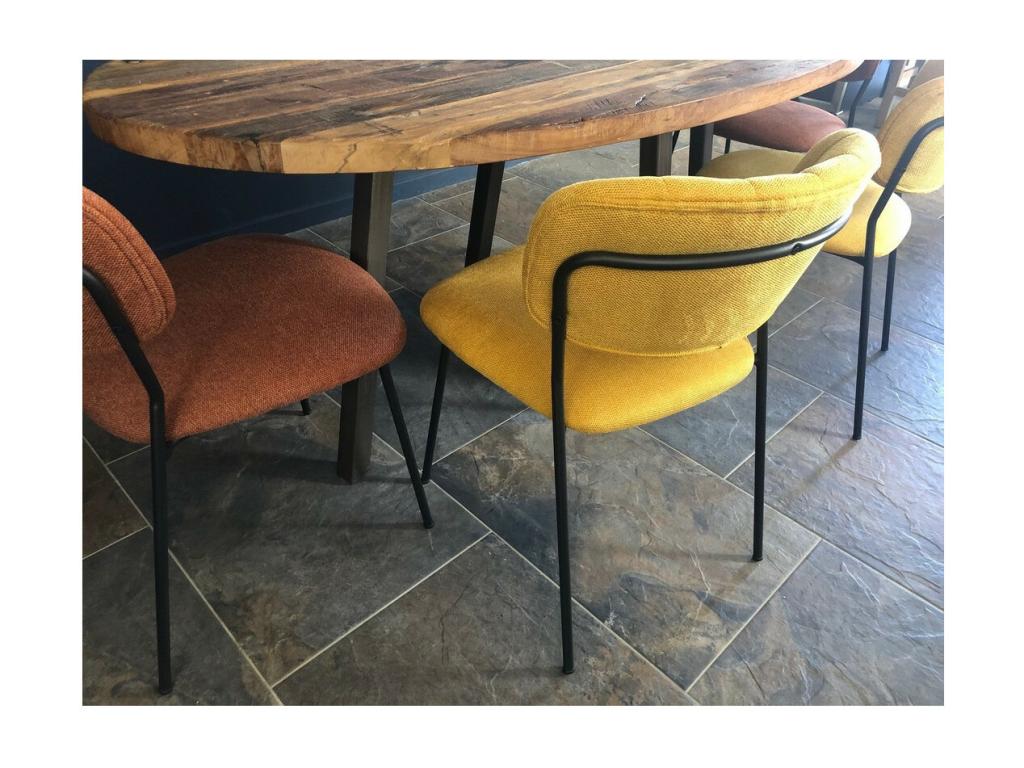 Meubles de maison en tissu jaune