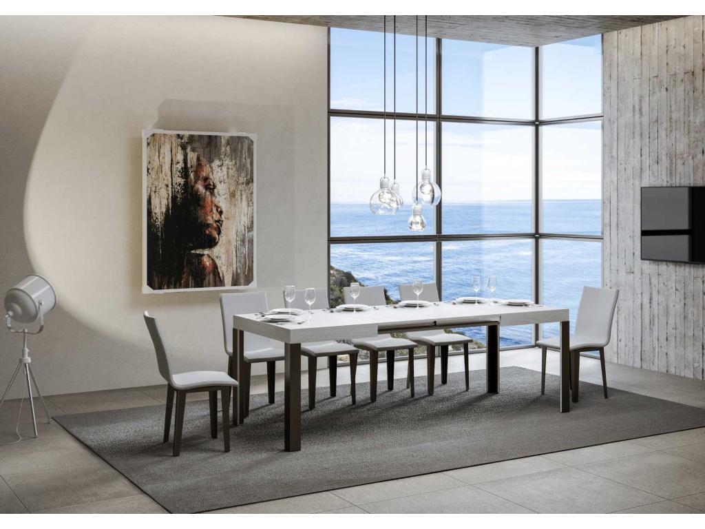 Table blanche, 90 x 130 cm