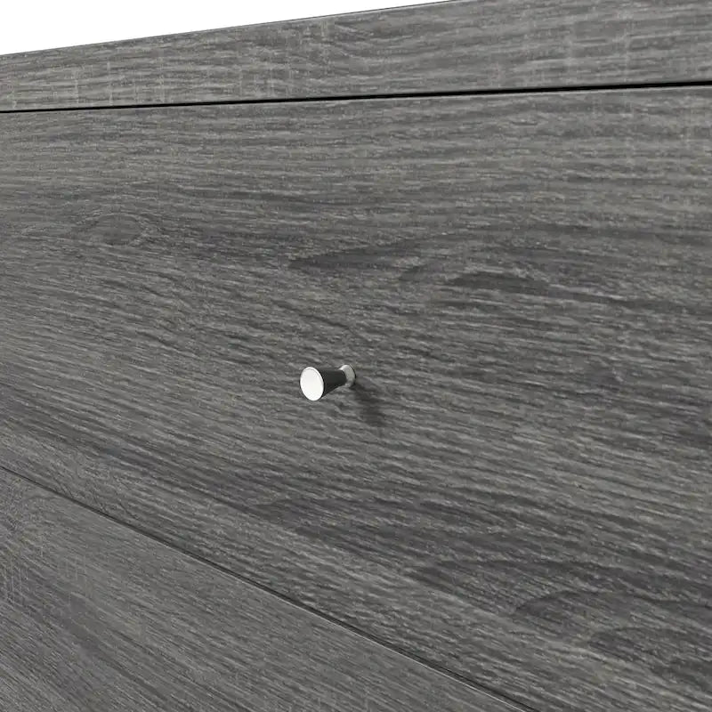 DH BASIC Mid-Century Modern Distressed Grey 47-inch Wide 6-Drawer Dresser with Knobs by Denhour