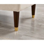 Chaise longue moderne avec revêtement en velours - 29,50 x 55,90 x 28,70