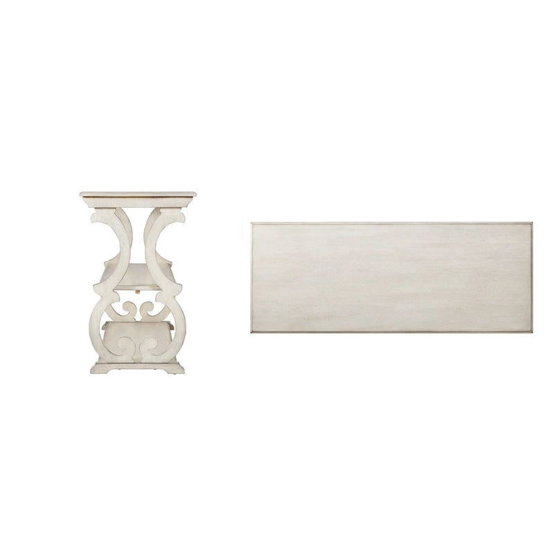 Table basse Eldoria en bois à volutes