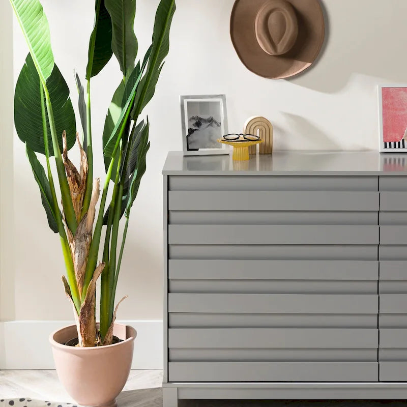 Commode contemporaine Middlebrook en bois massif à 6 tiroirs