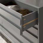 Commode contemporaine Middlebrook en bois massif à 6 tiroirs