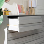 Commode contemporaine Middlebrook en bois massif à 6 tiroirs