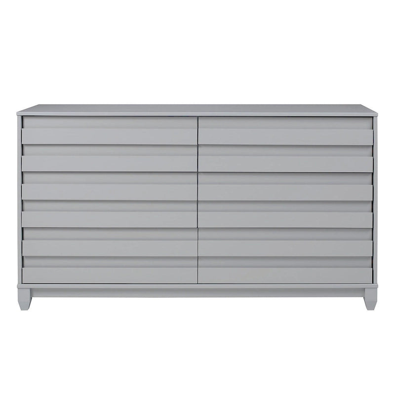 Commode contemporaine Middlebrook en bois massif à 6 tiroirs