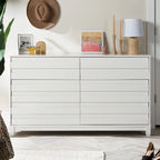 Commode contemporaine Middlebrook en bois massif à 6 tiroirs