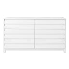 Commode contemporaine Middlebrook en bois massif à 6 tiroirs