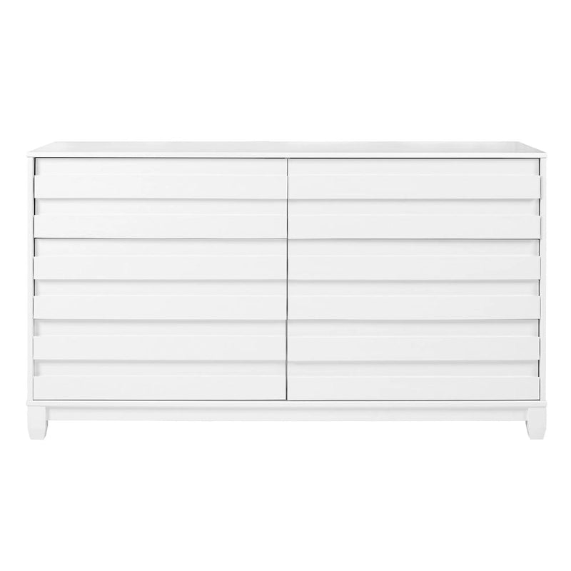 Commode contemporaine Middlebrook en bois massif à 6 tiroirs