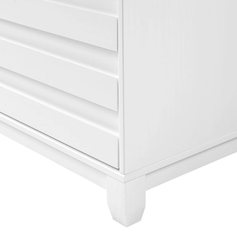 Commode contemporaine Middlebrook en bois massif à 6 tiroirs