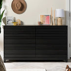 Commode contemporaine Middlebrook en bois massif à 6 tiroirs