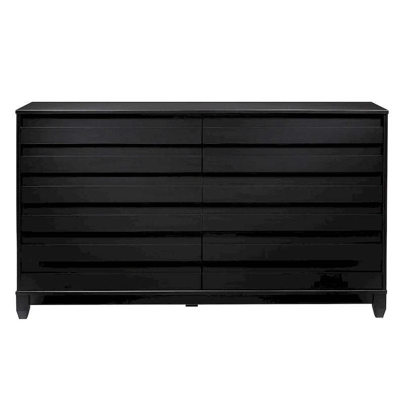 Commode contemporaine Middlebrook en bois massif à 6 tiroirs