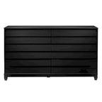 Commode contemporaine Middlebrook en bois massif à 6 tiroirs