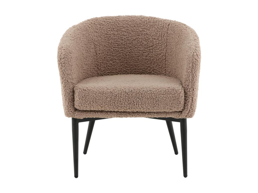 Fauteuil d'appoint marron, 66 x 64 x 71 cm