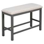 Ensemble de salle à manger Nestfair 6 pièces avec table haute, chaises et banc