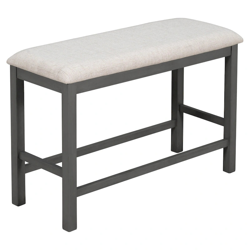 Ensemble de salle à manger Nestfair 6 pièces avec table haute, chaises et banc