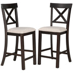 Ensemble de salle à manger Nestfair 6 pièces avec table haute, chaises et banc