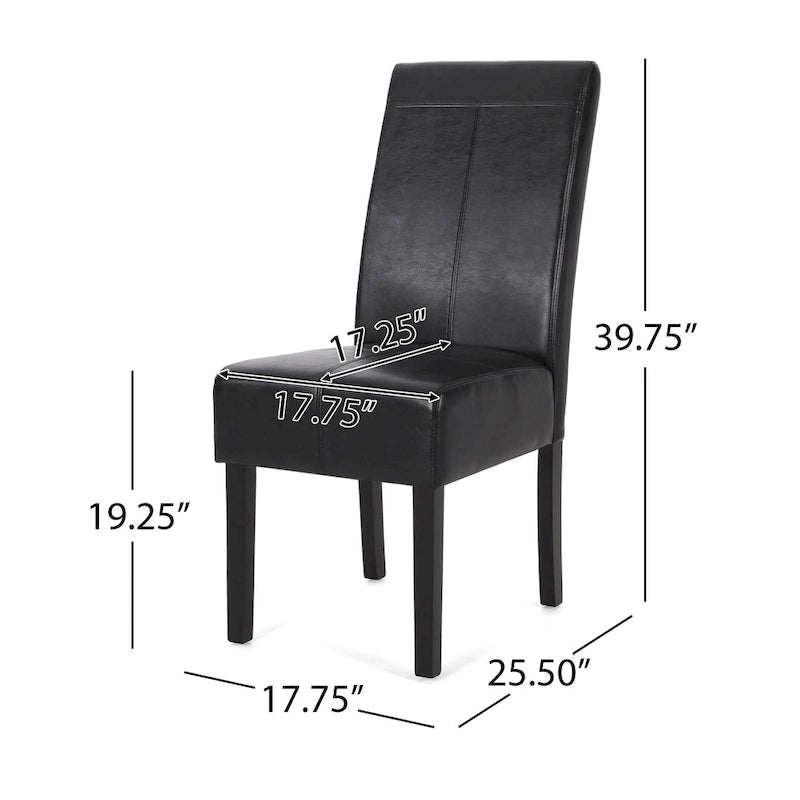 Chaises de salle à manger capitonnées Pertica (lot de 2) par Christopher Knight Home