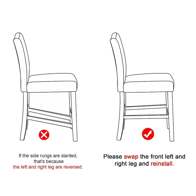 Tabourets de bar de hauteur comptoir avec dossier, revêtement en tissu de 61 cm (24 pouces), garniture cloutée, ensemble de 2