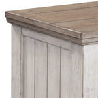 Commode à 9 tiroirs Heartland blanc antique et tabac