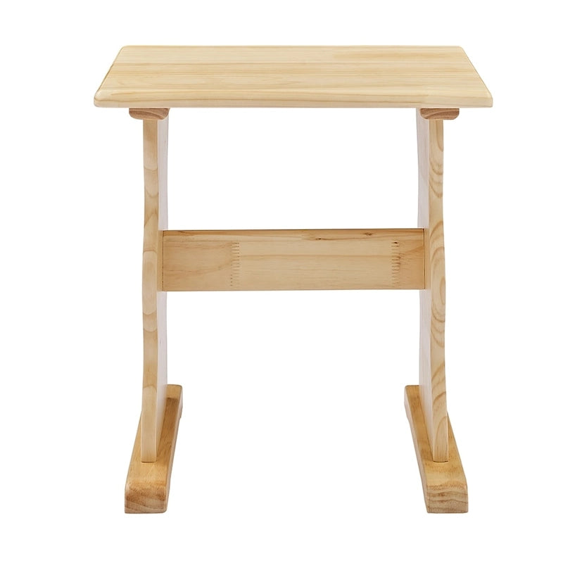 Ensemble table et banc de petit-déjeuner 3 pièces en bois massif de style traditionnel MUSEHOMEINC, avec rangement dissimulé.