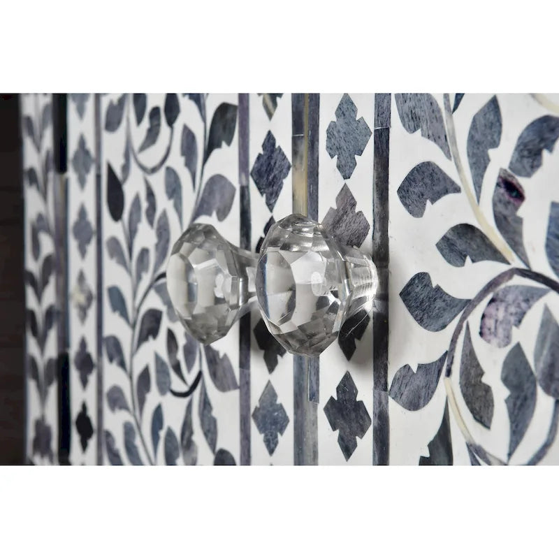 Meuble d'appoint Steve Silver Firoz incrusté d'os