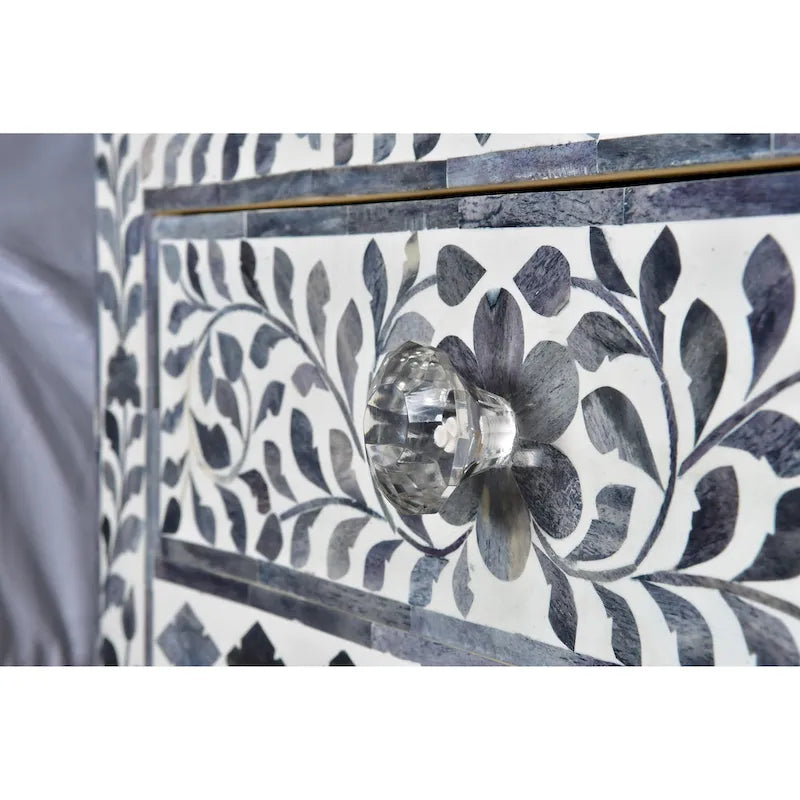 Meuble d'appoint Steve Silver Firoz incrusté d'os