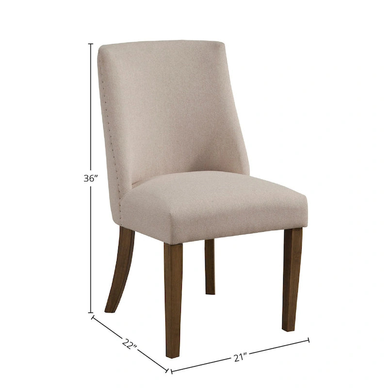 Ensemble de 2 chaises Parson rembourrées Alpine Furniture Kensington