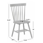 Chaises de salle à manger Simple Living Venice en bois massif à fuseaux (lot de 2)