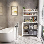 Étagère de boulanger à 5 niveaux avec rangement, support de cuisine pour micro-ondes, chariot