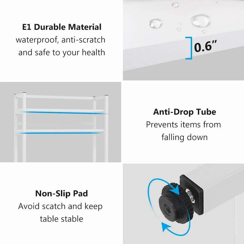 Étagère de boulanger à 5 niveaux avec rangement, support de cuisine pour micro-ondes, chariot