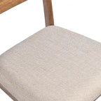 Ensemble de 4 chaises de salle à manger en bois à dossier à lattes