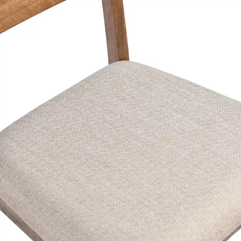 Ensemble de 4 chaises de salle à manger en bois à dossier à lattes