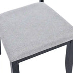 Ensemble de 4 chaises de salle à manger en bois à dossier à lattes