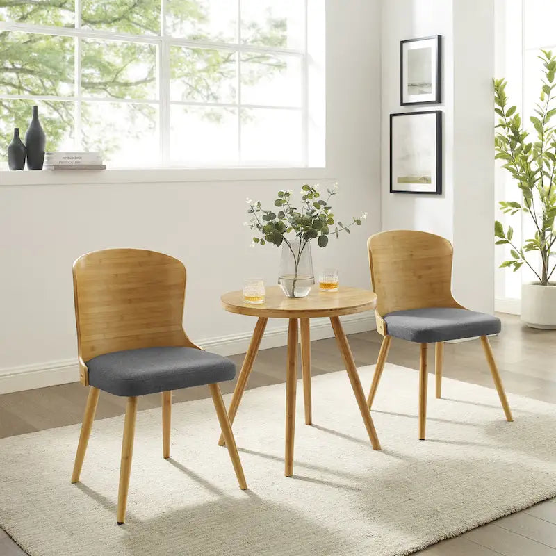 Chaises de salle à manger Corvus Calvados style moderne du milieu du siècle (lot de 2)
