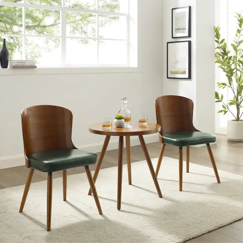 Chaises de salle à manger Corvus Calvados style moderne du milieu du siècle (lot de 2)