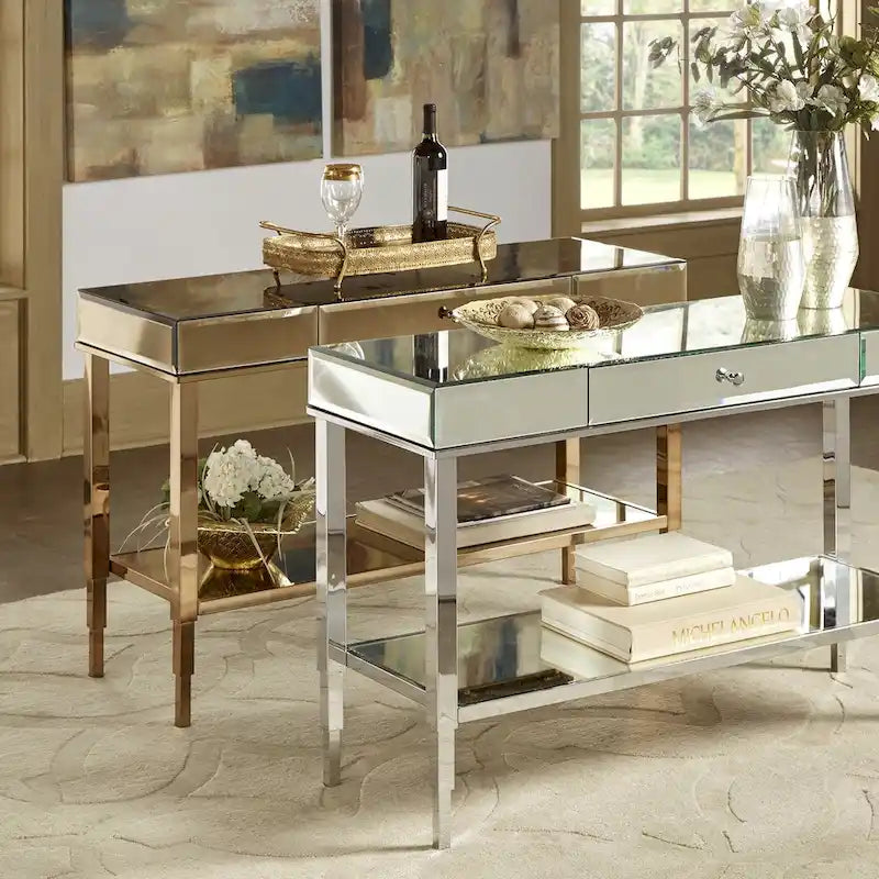 Meuble TV console Camille avec miroir et tiroir par iNSPIRE Q Bold