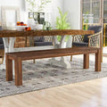 Anaisha Rustic Solid Mango Wood Dining Bench by Furniture of America