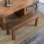 Banc de salle à manger rustique Anaisha en bois de manguier massif de Furniture of America