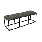 Banc décoratif en similicuir Carbon Loft DeAngelo