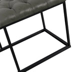 Banc décoratif en similicuir Carbon Loft DeAngelo