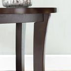 Table d'appoint ronde Leick Home avec étagère