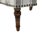 Fauteuils d'appoint modernes à rayures avec accoudoirs